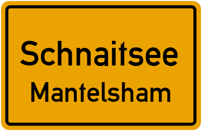 Straßenverzeichnis Schnaitsee Mantelsham