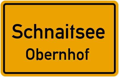 Ortsschild Schnaitsee Obernhof