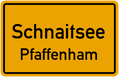 Straßenverzeichnis Schnaitsee Pfaffenham