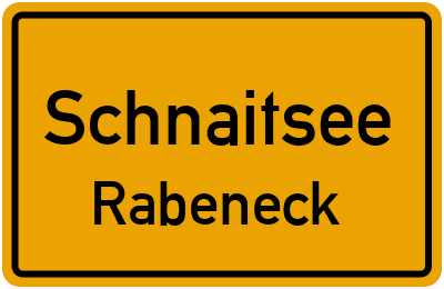 Straßenverzeichnis Schnaitsee Rabeneck