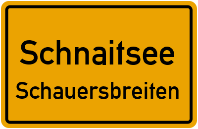 Straßenverzeichnis Schnaitsee Schauersbreiten