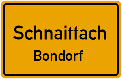 Straßenverzeichnis Schnaittach Bondorf