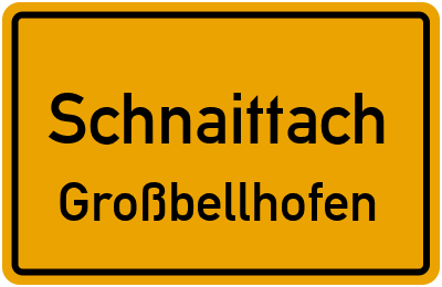 Straßenverzeichnis Schnaittach Großbellhofen