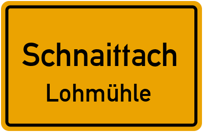 Straßenverzeichnis Schnaittach Lohmühle