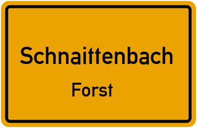 Straßenverzeichnis Schnaittenbach Forst