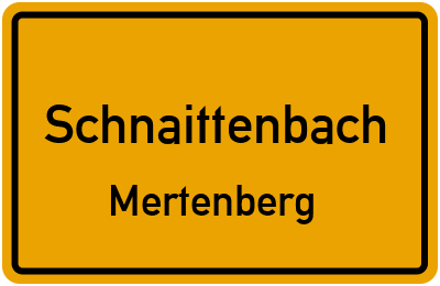 Straßenverzeichnis Schnaittenbach Mertenberg