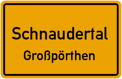 Straßenverzeichnis Schnaudertal Großpörthen