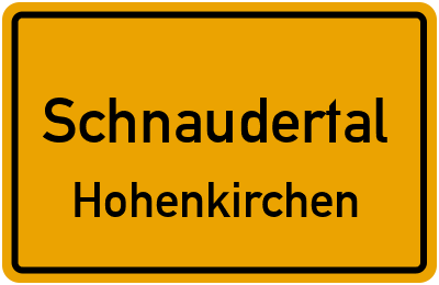 Straßenverzeichnis Schnaudertal Hohenkirchen