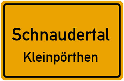 Straßenverzeichnis Schnaudertal Kleinpörthen