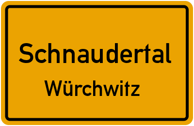Straßenverzeichnis Schnaudertal Würchwitz