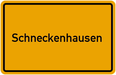 Ortsschild von Gemeinde Schneckenhausen in Rheinland-Pfalz