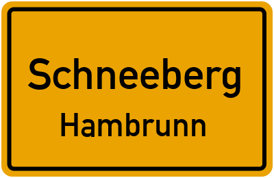 Straßenverzeichnis Schneeberg Hambrunn