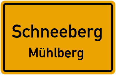 Straßenverzeichnis Schneeberg Mühlberg