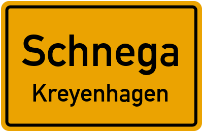 Ortsschild Schnega Kreyenhagen