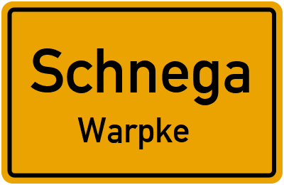 Straßenverzeichnis Schnega Warpke