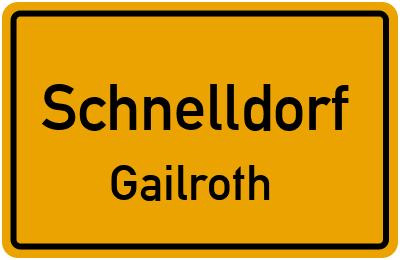 Straßenverzeichnis Schnelldorf Gailroth