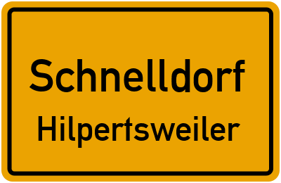 Ortsschild Schnelldorf Hilpertsweiler