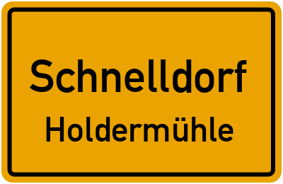 Straßenverzeichnis Schnelldorf Holdermühle