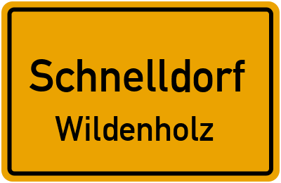 Ortsschild Schnelldorf Wildenholz