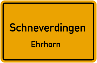 Straßenverzeichnis Schneverdingen Ehrhorn