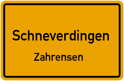 Straßenverzeichnis Schneverdingen Zahrensen