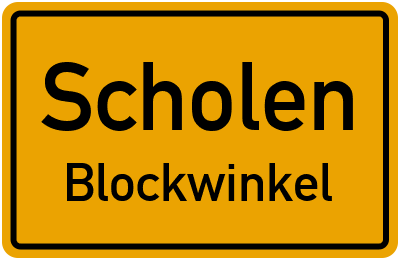 Straßenverzeichnis Scholen Blockwinkel