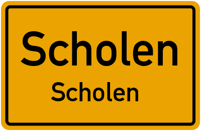 Straßenverzeichnis Scholen Scholen