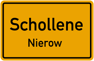 Straßenverzeichnis Schollene Nierow