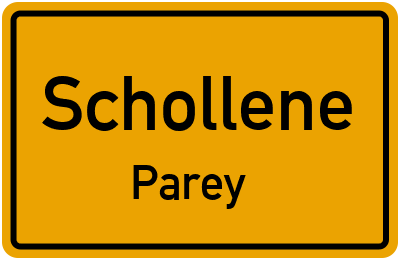 Straßenverzeichnis Schollene Parey