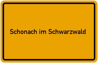 Branchenbuch Schonach im Schwarzwald, Baden-Württemberg