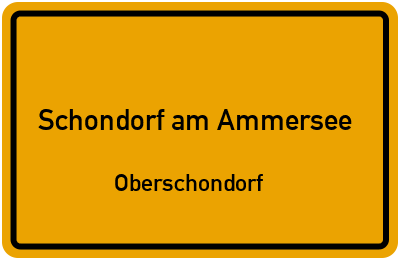 Straßenverzeichnis Schondorf am Ammersee Oberschondorf