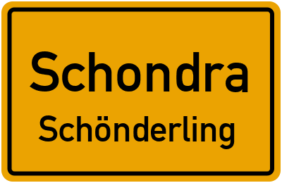 Straßenverzeichnis Schondra Schönderling