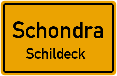 Ortsschild Schondra Schildeck