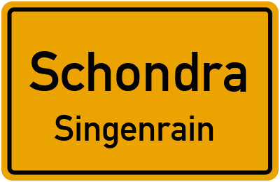 Straßenverzeichnis Schondra Singenrain