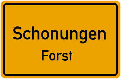 Straßenverzeichnis Schonungen Forst