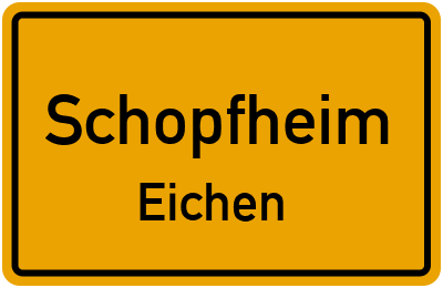 Straßenverzeichnis Schopfheim Eichen