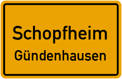 Straßenverzeichnis Schopfheim Gündenhausen