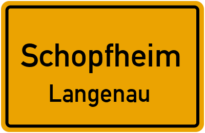 Straßenverzeichnis Schopfheim Langenau