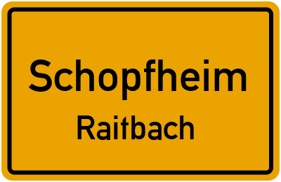 Straßenverzeichnis Schopfheim Raitbach