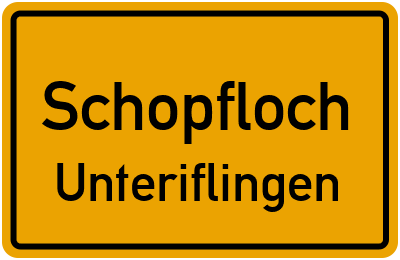 Straßenverzeichnis Schopfloch Unteriflingen