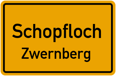 Straßenverzeichnis Schopfloch Zwernberg