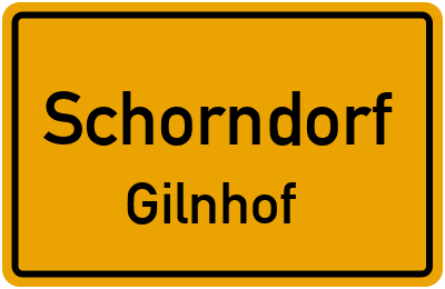Straßenverzeichnis Schorndorf Gilnhof