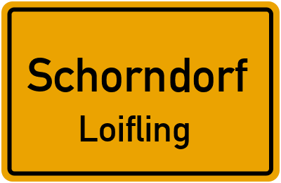 Straßenverzeichnis Schorndorf Loifling