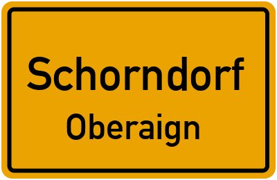 Straßenverzeichnis Schorndorf Oberaign