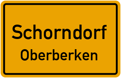 Straßenverzeichnis Schorndorf Oberberken