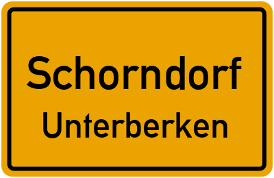 Straßenverzeichnis Schorndorf Unterberken