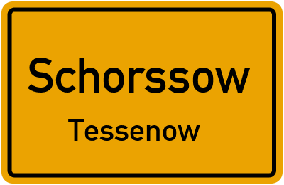 Straßenverzeichnis Schorssow Tessenow