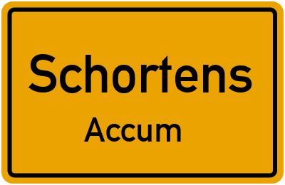 Straßenverzeichnis Schortens Accum