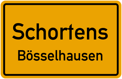 Straßenverzeichnis Schortens Bösselhausen