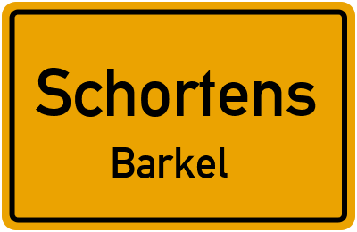 Straßenverzeichnis Schortens Barkel